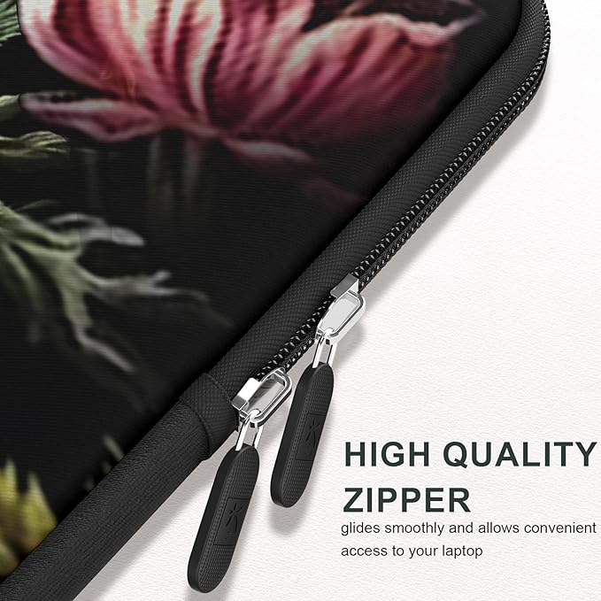 iCasso Laptop Sleeve 13 inch for MacBook Air 13-13.6 inch, Laptop case for MacBook Pro 13 inch, Slim Protective Travel Carrying Case for MacBook Pro 14 inch, Chromebook, HP, Dell, Vintage Floral
