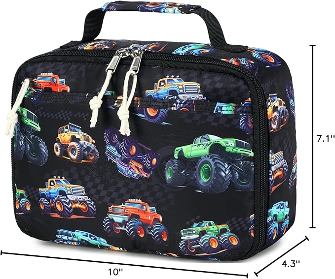 CAMTOP Lunch Box Kids Boys Insulated Lunch Cooler Bag Reusable Lunch Tote Kit for School Travel