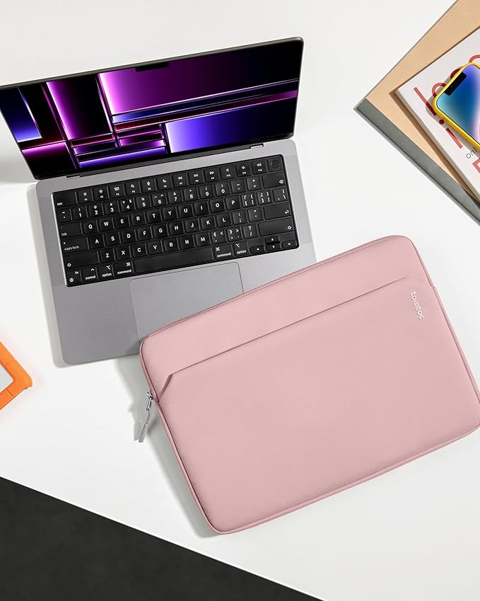 tomtoc Slim Laptop Sleeve for 15-inch 2026 New MacBook Air M5/A3448, M4/A3241, M3/M2, 15 Inch Microsoft Surface Laptop AI PC/7/6, Dell XPS 15 Plus, Recycled Water-Resistant Protective Case Bag