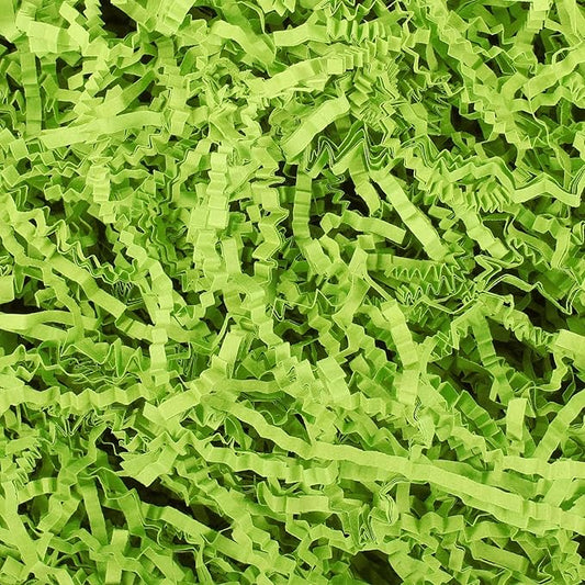 Outus 2 lb Green Crinkle Filler Paper Easter Gift Wrap Crinkle Shredded Paper for Box Basket Green Grass Confetti Stuffing Decoration for Holiday Wedding Anniversary Packaging Wrapping Gift