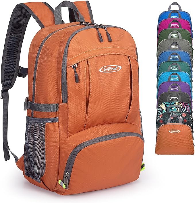 G4Free Lightweight Packable Hiking Backpack, Waterproof Travel Daypack