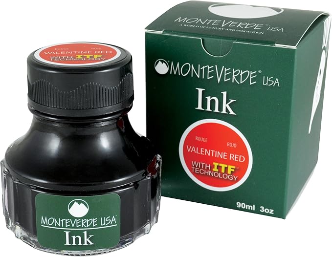 Monteverde USA Ink with ITF Technology, 90 ml Valentine Red (G308RD)