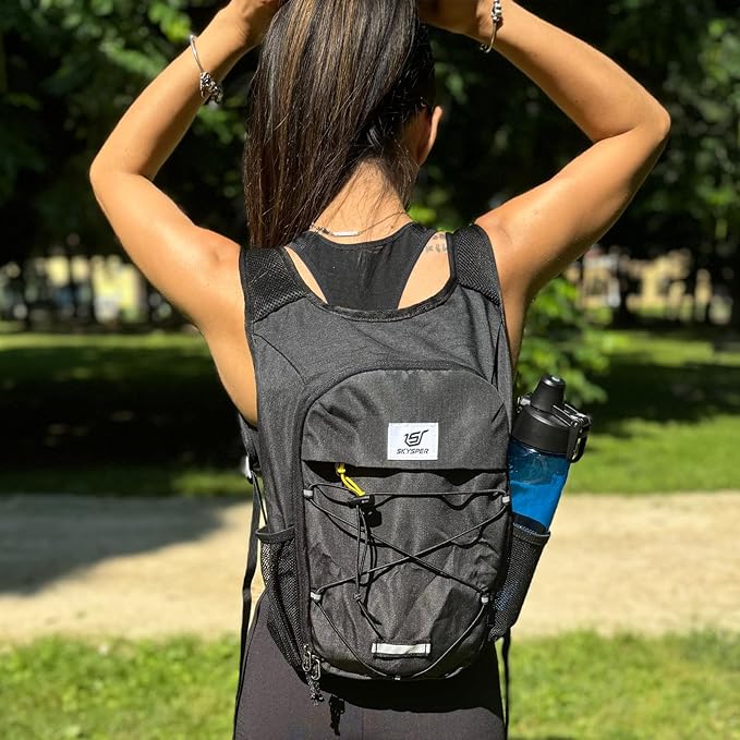 SKYSPER Foldable Hiking Backpack - 10L/15L Small Lightweight Daypack Breathable Travel Backpacks