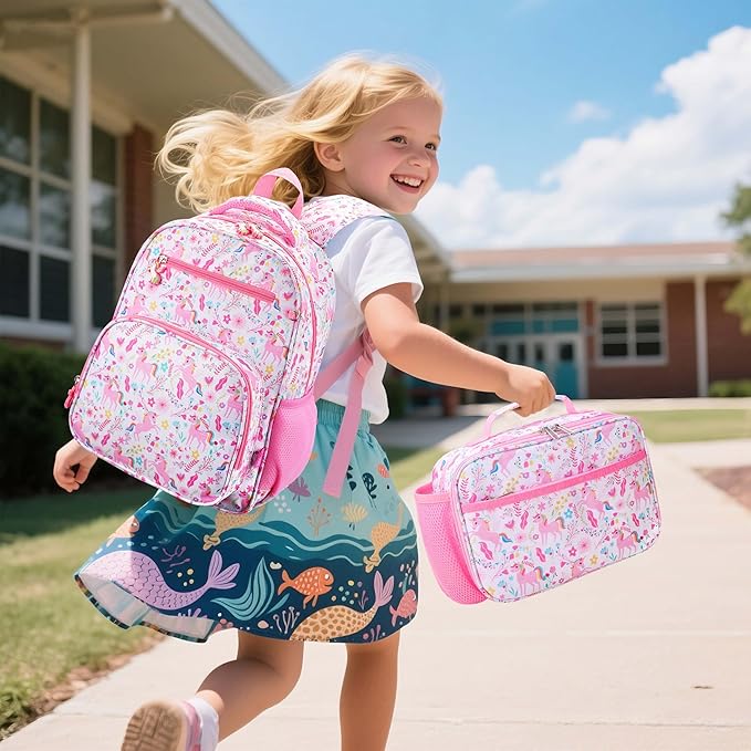 RHCPFOVR Kids Lunch Bag - Insulated Lunch Box for Boys Girls,Washable Lunch Bag and Reusable Toddler Leak-proof Lunchbox for School and Daycare
