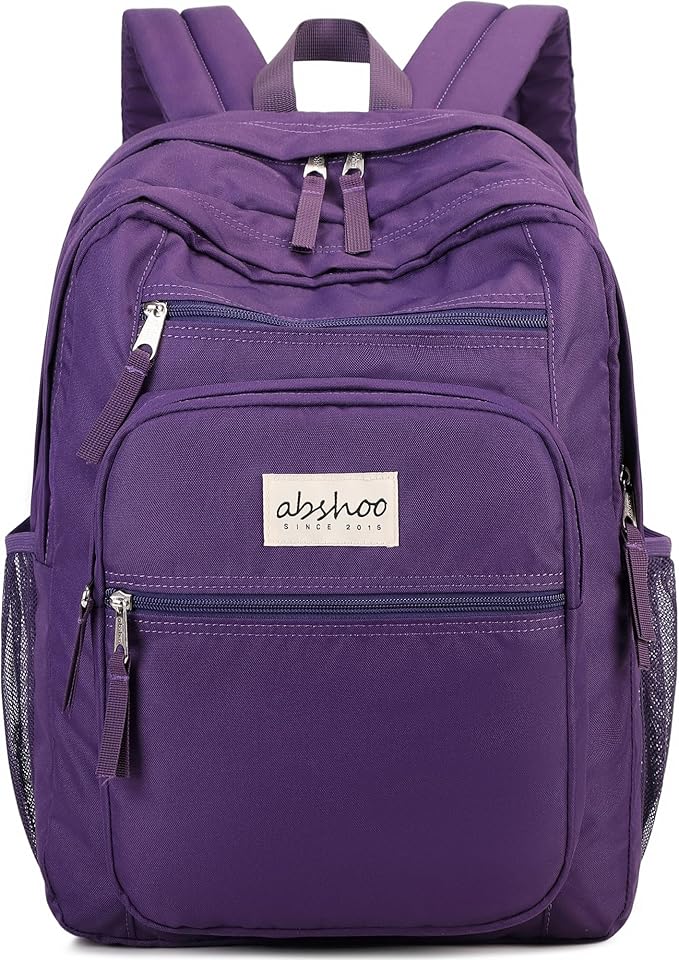 abshoo 34L Big School Backpack For College Women Middle High School Teen Girls Bookbag Travel Backpacks Daypack (Purple)