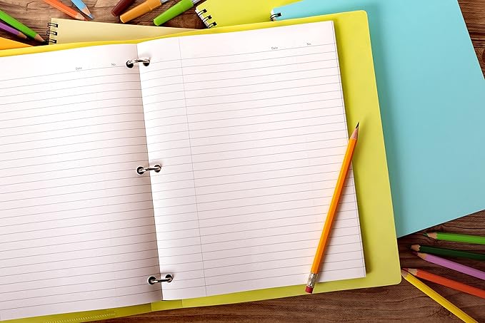 Trail Maker (50 Pack) Bulk Filler Paper Wide Ruled, 8 x 10-1/2 Inch Wide Ruled Paper, 3 Hole Punch, Loose Leaf Notebook Paper for 3 Ring Binders, 5000 sheets total