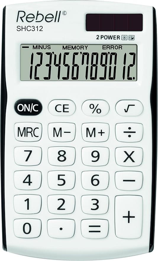 Rebell RE-SHC312BK BX Pocket Calculator