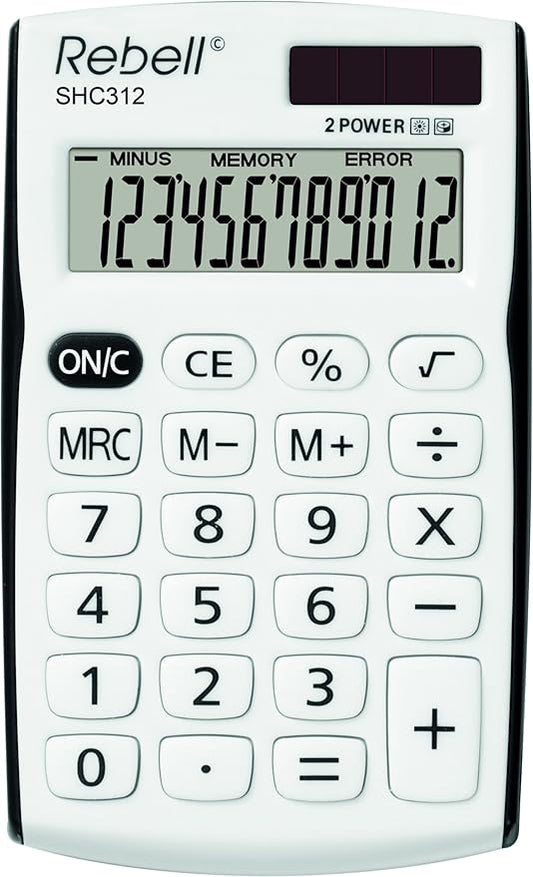 Rebell RE-SHC312BK BX Pocket Calculator
