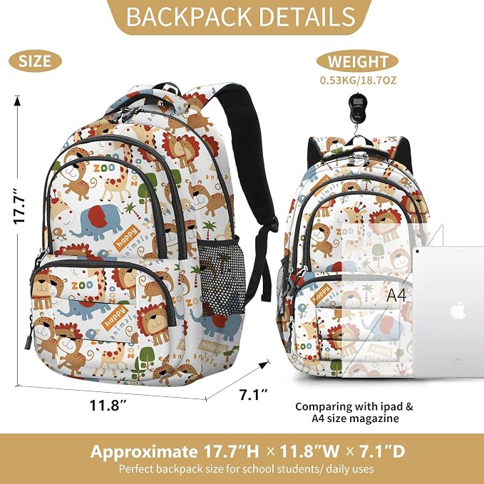 rickyh style School Backpack Travel Bag for Men & Women Lightweight College