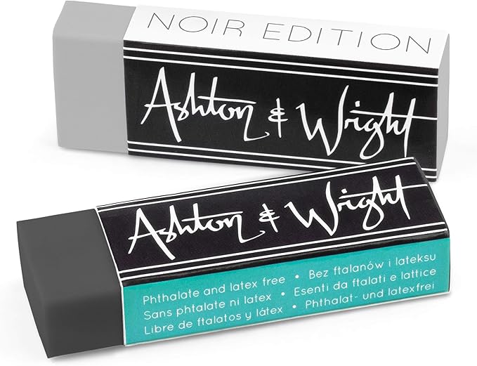 Ashton and Wright - Classic Eraser - Latex Free Plastic Rubber (Pack of 20, Grey Tones)