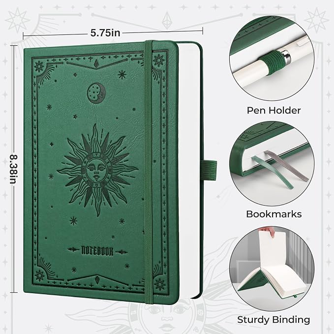EMSHOI Graph Grid Journal Notebook, 320 Pages, A5 Size (5.7'' x 8.3'')