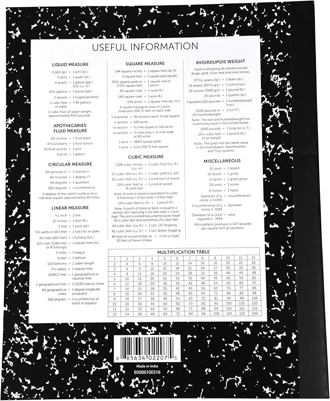 School Smart Flexible Cover Ruled Composition Book, 60 Sheets, 9-3/4 x 7-1/2 Inches