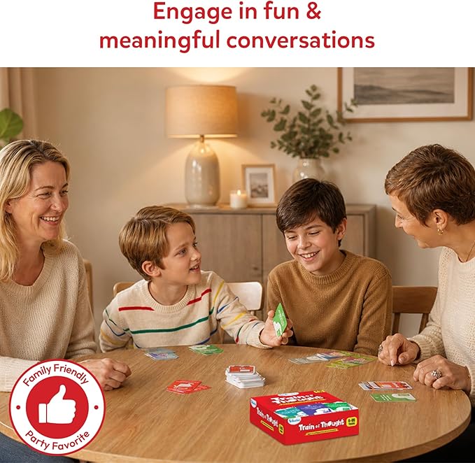 Skillmatics Card Game - Train of Thought, Fun for Family Game Night, Educational Toys, Travel Games for Kids, Teens and Adults, Gifts for Boys and Girls Ages 6, 7, 8, 9 and Up