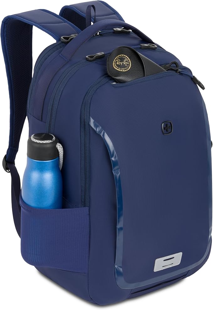 SwissGear Shield Laptop Backpack, Navy, 18.5"x12"x6"