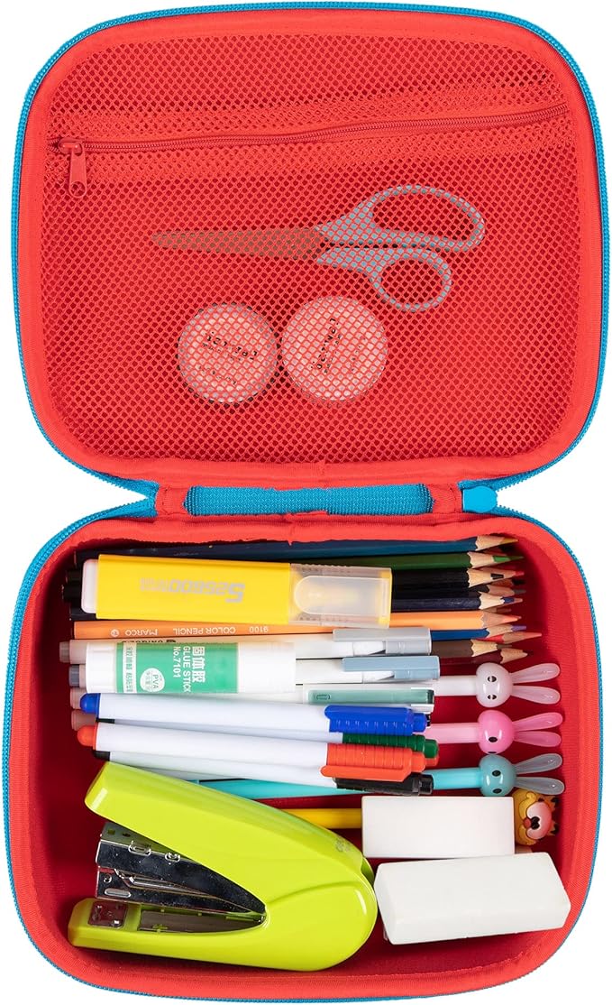 ZIPIT Jumbo Pencil Case for Girls, Cute Pencil Box for School, Large Capacity Stationery Organizer Box ,Purple Galaxy