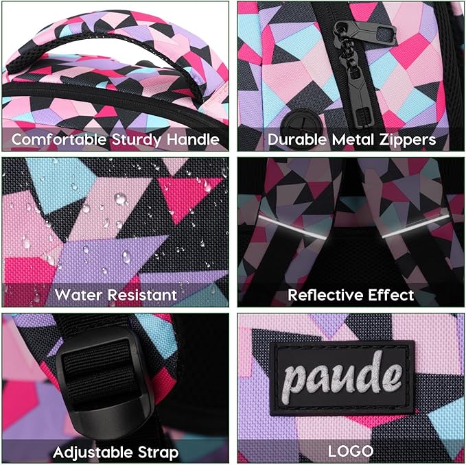 Paude Backpack for Teen Girls & Women - School & Travel Laptop Bookbag for City Trip & Office