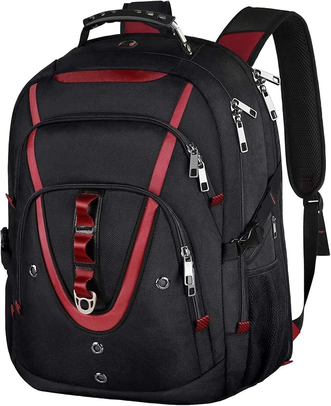 18.4 Inch Laptops Backpack, 55-60L Extra Large Travel Laptop Backpack, TSA Friendly Flight Approved and RFID Anti-Theft Pocket, Water Resistant Suiltable for Large Gaming Laptop
