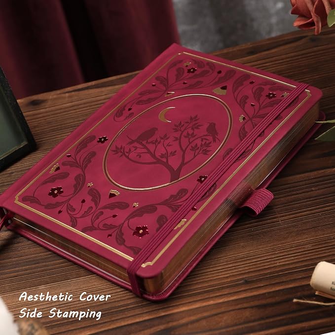 TIEFOSSI Line Journal Notebook, A5 Hardcover Rule Journal for Women Men