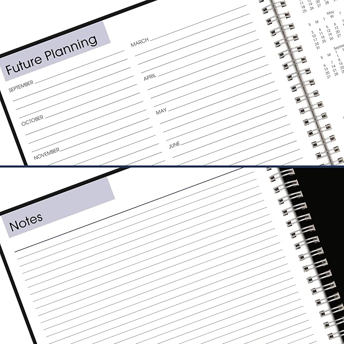 AT-A-GLANCE Academic Planner 2026-2027, Monthly, 8" x 12", 14-Month, DayMinder, Black (AY200)
