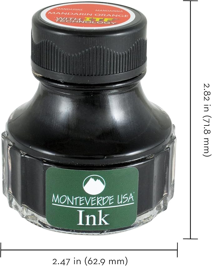Monteverde USA Ink with ITF Technology, 90 ml Mandarin Orange (G308MO)
