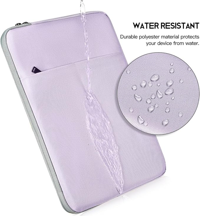 Laptop Sleeve Case for MacBook Air 13 inch M2 M3 M4 A3240 A3113 2025-2023, Compatible with MacBook Pro 14 inch M5 M4 M3 M2 M1 Pro Max A3112 A3185 A3401 A2779 A2442 A2918 Water Resistant Bag-Purple