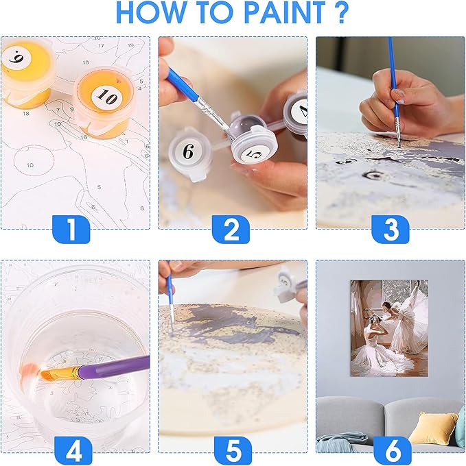 SKRYUIE Paint by Numbers Kit for Adults Beginner African American, Acrylic African Women Oil Painting by Numbers Kits with PaintBrushes Paintwork Art Canvas Crafts for Home Decor 16x20 inch