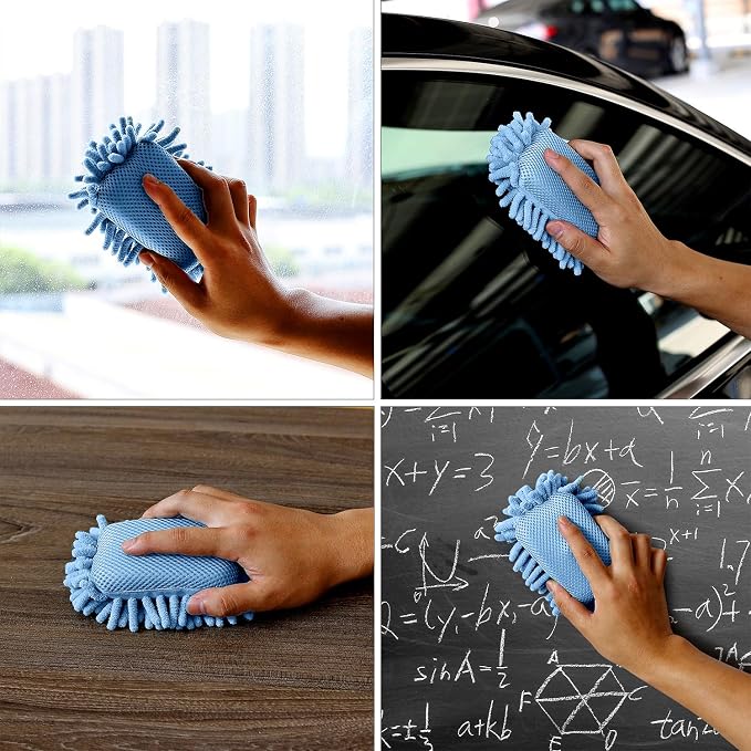 Mr. Pen- Magnetic Microfiber Shag Whiteboard Erasers, 4" x 6", 4 Pack