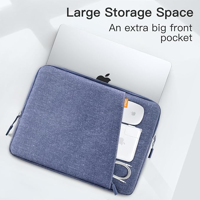 JETech Laptop Sleeve for MacBook Neo (A18 Pro), 14-InchMacBook Air/Pro, MacBook Pro M1-M5 2021-2026, Waterproof Bag Case with Pocket, Compatible with 14 Inch Notebook (Purple)