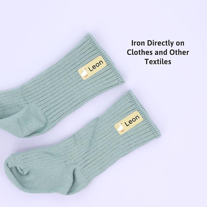 Iron-On Name Labels & Clothing Labels for Nursing Home (120) – Iron On Name Tags & Name Labels for Clothing & Clothes, School & Daycare – Waterproof - Pets