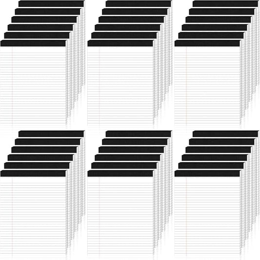 8.5x11 Lined Notepads 36 Pack - White Ruled Legal Pads with Firm Backing for Daily Lists, School Notes & Office Reminders | Smooth No-Bleed Paper for Students, Teachers & Professionals