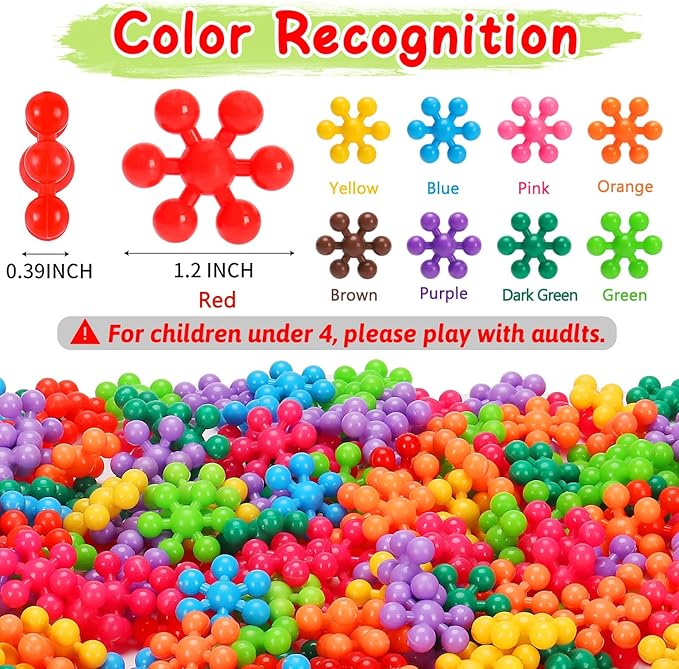 Kids Building STEM Toys for 3 4 5 6+ Year Old Boy Girl Birthday Gifts, 300PCS Educational Interlocking Discs Building Blocks for Kids Ages 3-5 4-8 5-7 Preschool Manipulatives Classroom Must Have