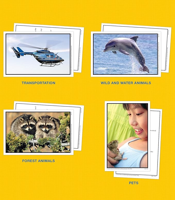 Key Education 160 Early Learning Toddler Flash Cards Ages 3+, Photographic Vocabulary for Toddlers, Speech Therapy for Preschool & Kindergarten Special Learners