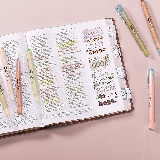 Mr. Pen- No Bleed Gel Highlighters, Assorted Colors, 8 Pack, Bible Highlighters and Pens No Bleed, Bible Markers for Study, Journaling, School Supplies and Accessories