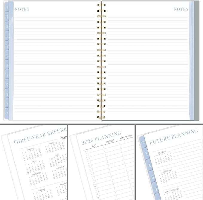 Cambridge Planner 2026-2027 Weekly & Monthly Academic 12-Month July-June, 8-1/2" x 11", Leah Bisch, Peony Field (LB51-905A)