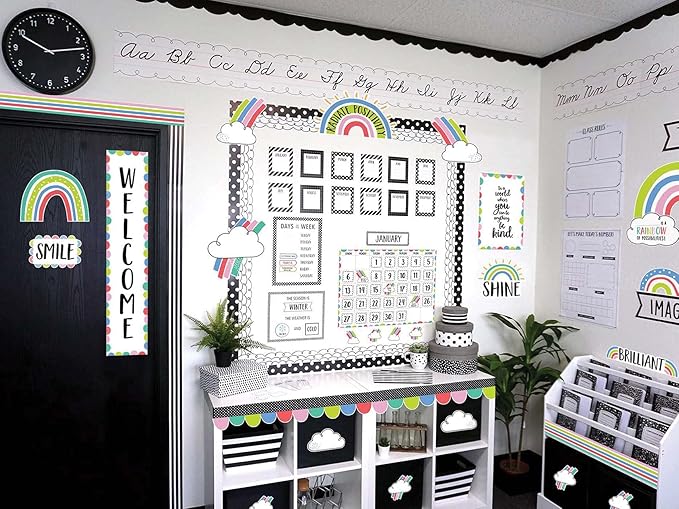 CTP Core Décor Calendar Set Bulletin Board, Classroom Calendar, 67-Piece Set (Creative Teaching Press 10168)