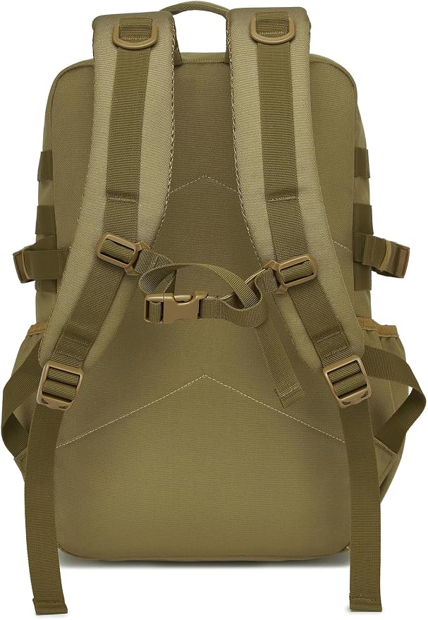 Wotony Military Tactical Backpack for Men Waterproof Daypack 3 Day Assault Pack Molle Bag with Water Bottle Holder