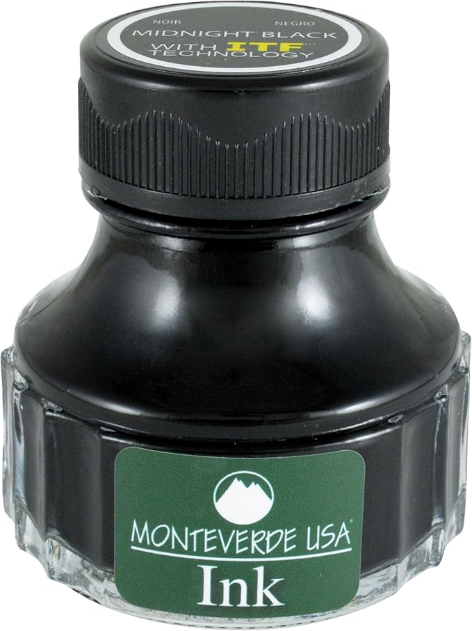 Monteverde USA Ink with ITF Technology, 90 ml Midnight Black (G308MB)