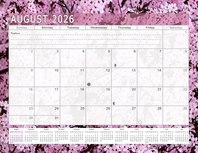 2026-2027 Academic Year 12 Months Student Calendar/College Planner for 3-Ring Binder, Desk or Wall -School Supplies - Made in USA (Edition #021)