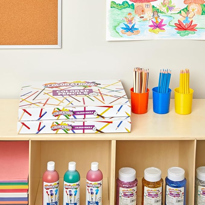 Colorations Classroom Pack Colored Pencils - Set of 240 - Bulk Arts and Crafts Supplies, Ages 3+, Classroom Essentials