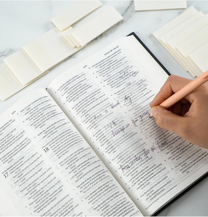 Mr. Pen- Transparent Sticky Notes Set, 1000 Sheets, 6 Sizes, Waterproof Transparent Sticky Note Pads for Bible Study, Annotating Books, Office, School, Planning, Journaling & Organization