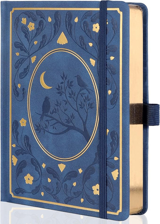 TIEFOSSI Dot Notebooks, A5 Hardcover Dot Journals for Writing Women, 160gsm Thick Paper, 190 Numbered Pages, for Planner Organization