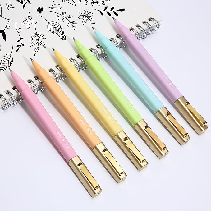 Mr. Pen- Aesthetic Highlighters and Ballpoint Pens No Bleed, 12 Pack, Spring Pastel, Bible Highlighters and Pens No Bleed, Fast Dry and No Smear for Bible Journaling, Planner, School Supplies