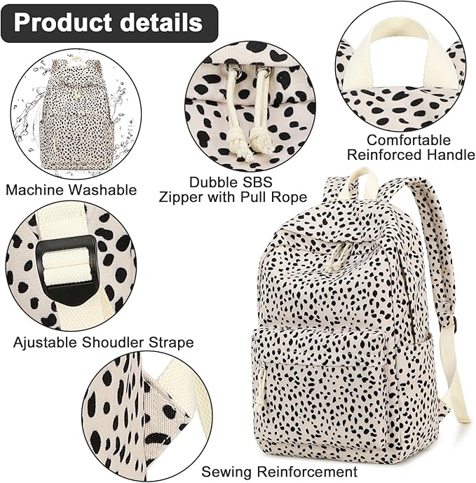 BTOOP School Backpack for Teens Bookbag Women Lightweight 15.6 inch Laptop Bag for Girls Casual High School College