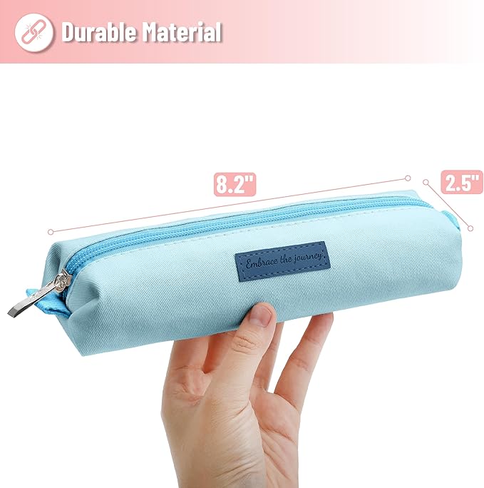 Mr. Pen- Cute Pencil Case Pouch, Multipurpose Canvas Bible Pencil Pouch, Smooth Zipper, Premium Material, Neat Stitches, Ideal for Stationery, Cosmetics, Electronics, School, Office, Travel