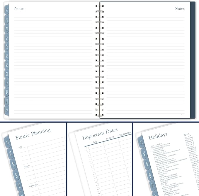 Mead Planner 2026-2027 Weekly & Monthly Academic 15-Month April-June, 8-1/2" x 11", Terra (1802-905A)