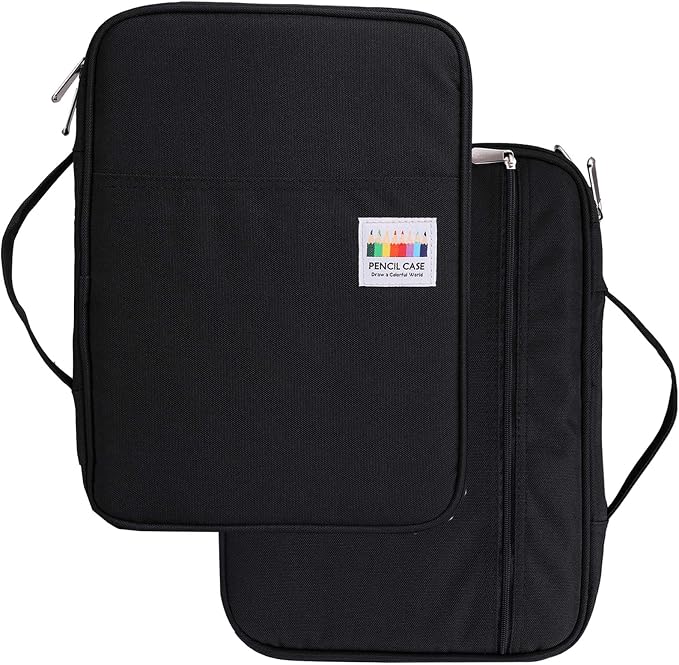Coloring Pencil Case 220 Slots Pencils/Gel Pens Organizer Waterproof Travel Case Zipper Carrying Portable Pencil Markers Pen Holder Bag for Painter Writers