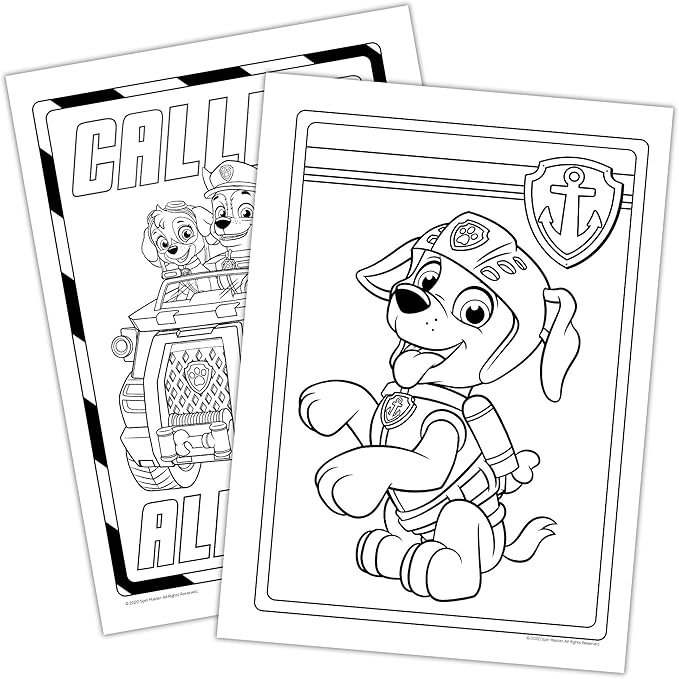 PAW Patrol 16 Page Imagine Ink Mess Free Coloring Game Book with 1 Mess Free Marker Bendon 14081