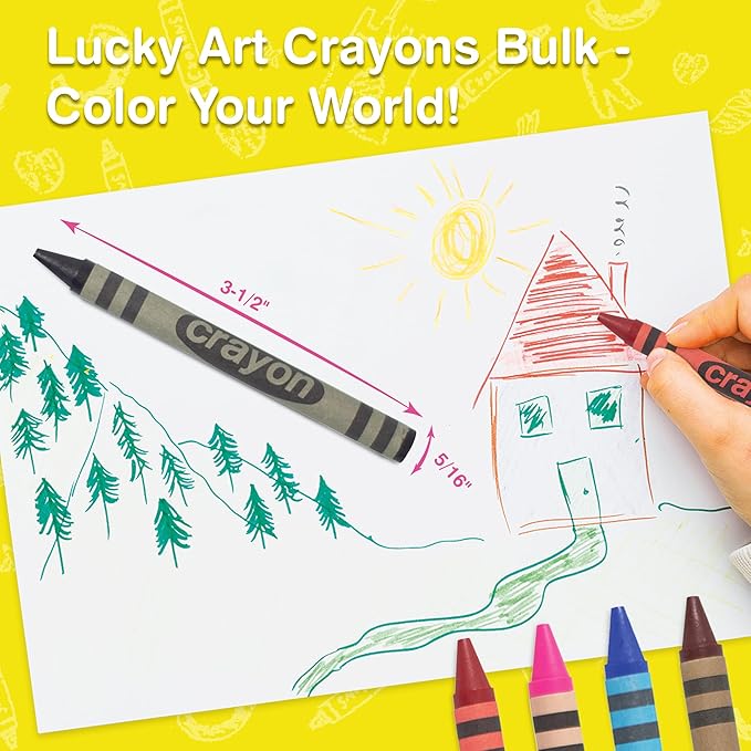 80 Count Single Color Crayons Bulk Pack - BLACK single color crayon refill - Regular size crayons (5/16" x 3-1/2")