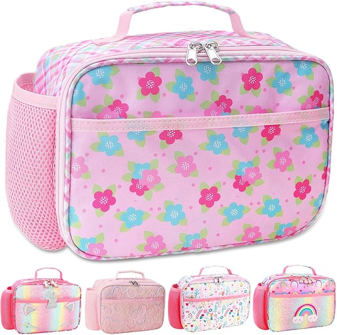 RHCPFOVR Kids Lunch Bag - Insulated Lunch Box for Boys Girls,Washable Lunch Bag and Reusable Toddler Leak-proof Lunchbox for School and Daycare