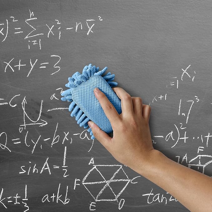 Mr. Pen- Magnetic Microfiber Shag Whiteboard Erasers, 4" x 6", 4 Pack